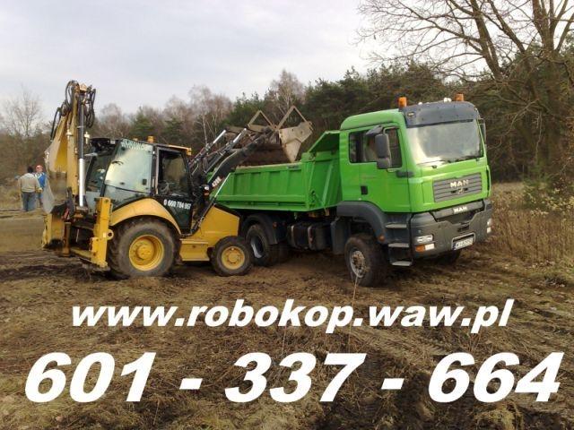 Usługi koparko ładowarką, transport wywrotkami piasku, ziemii