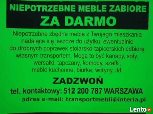 DARMOWY WYWÓZ MEBLI