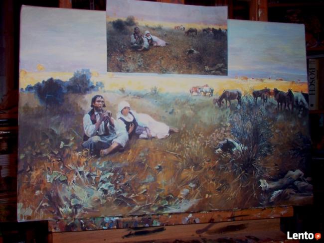 Kopia obrazu Alfreda Wierusza -Kowalskiego Pastusza melodia