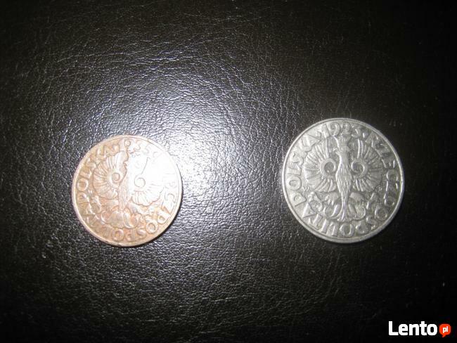 Monety 5gr. 1935r, 50gr. 1923r