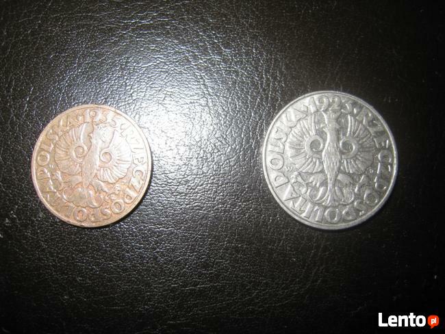 Monety 5gr. 1935r, 50gr. 1923r