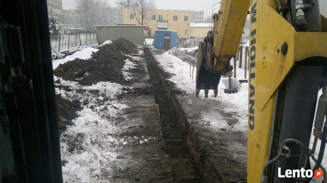 Koparka, Koparko Ładowarka Usługi Wynajem Oława Wrocław