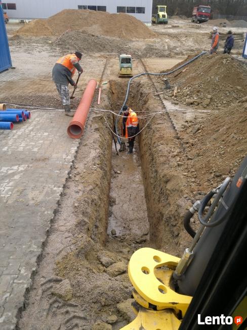 Koparka, Koparko Ładowarka Usługi Wynajem Oława Wrocław