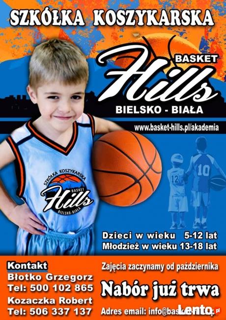 Szkółka koszykarska Basket Hills ogłasza nabór.