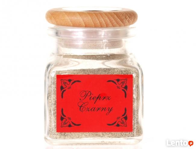 Naklejki na pojemniki z przyprawami, pojemniki przyprawowe