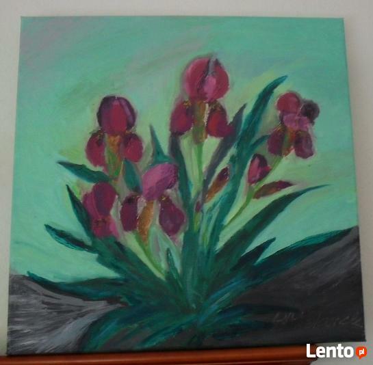 Obraz malowany ręcznie 40x40cm, olej na płótnie