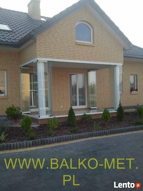 Zabudowy balkonów systemem szwedzkim(ramowe,bezramowe,tarasy