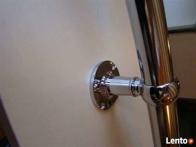 Poręcz na schody chromowana 300 cm, pochwyt, uchwyt