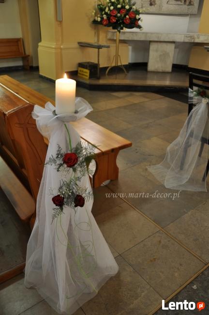 Dekoracje ślubne MARTADECOR kościół Trojmiasto