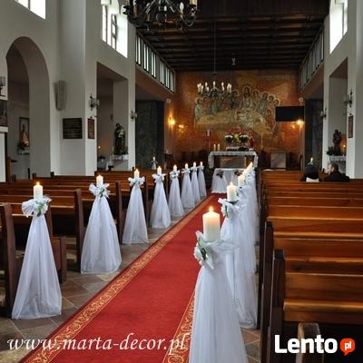 Dekoracje ślubne MARTADECOR kościół Trojmiasto