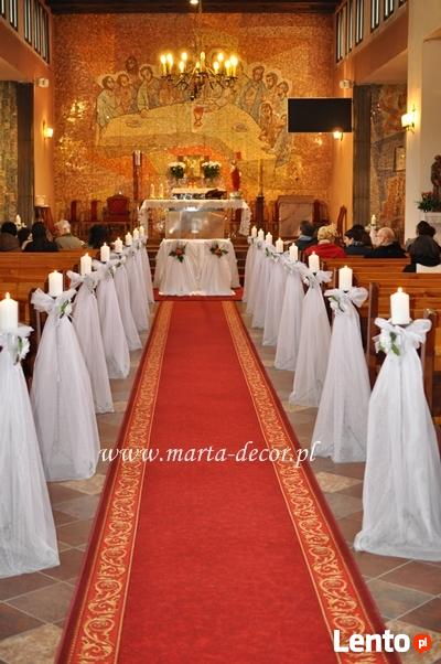 Dekoracje ślubne MARTADECOR kościół Trojmiasto