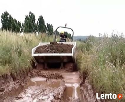 wynajem wozidło Terex 4x4 koleba z kabiną o ład 9t do