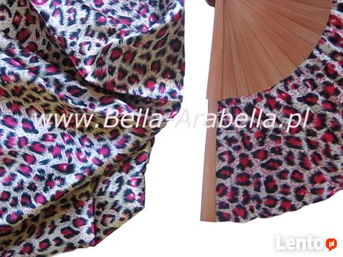 wachlarze w kompletach z APASZKAMI - wzór DZIKIE KOTY