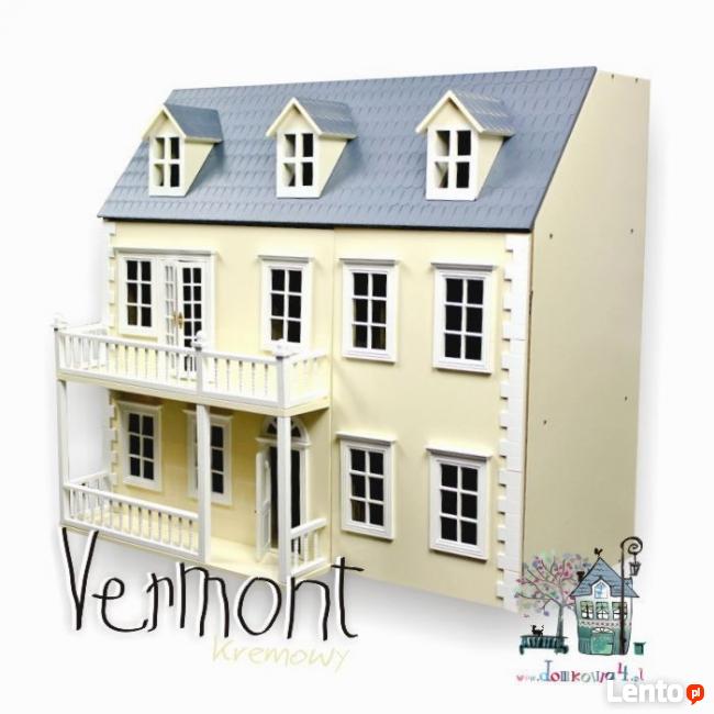 Drewniany DOMEK dla LALEK skala 1:12 kolekcjonerski