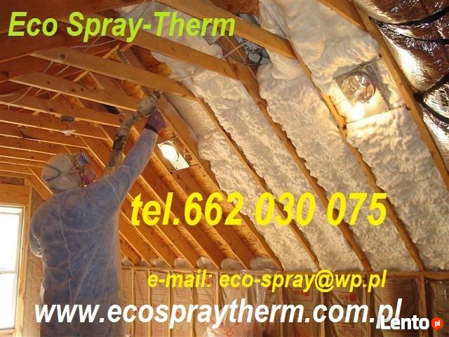 Ocieplenie dachu poddasza pianka PUR