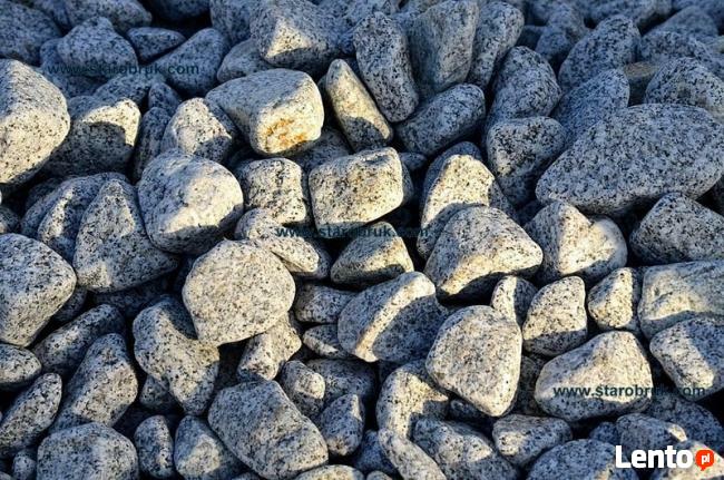 Otoczak granitowy łaciaty nakrapiany dalmatyńczyk do ogrodu