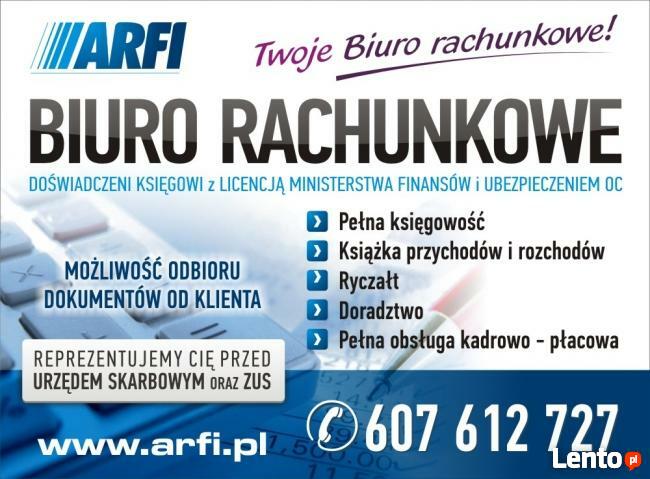 Biuro rachunkowe ARFI zaprasza do współpracy.