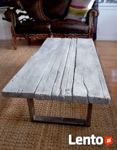 Stół drewno i stal industrialna loft