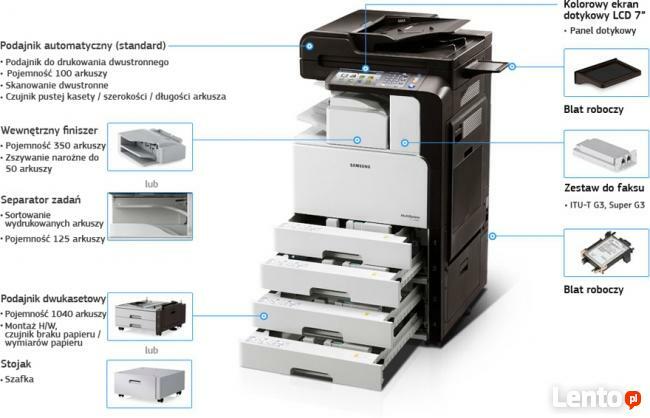 Ksero mono Samsung SCX 8128NA 28 str/min duplex stolik toner
