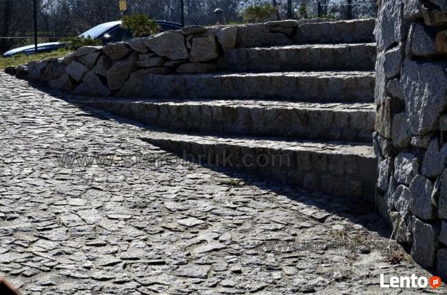 Kostka Nieregularna, Odpad Granitowy surowo łupany, Nie Sort