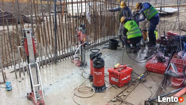 Wiercenie w betonie DIAMTAR , otwornica do betonu