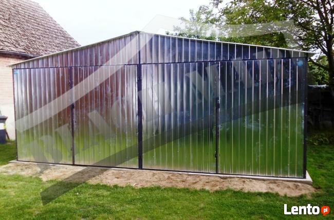 Garaż blaszany garaże blaszan 6x6 dwuspad producent BLACHMAR