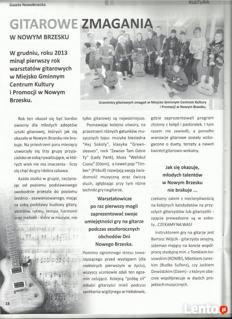 Kurs gry na gitarze-dojazd do ucznia(Krk,Niepołomice,Wiel)