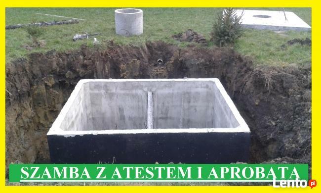 Szamba betonowe przydomowe szczelne od producenta – Atest.