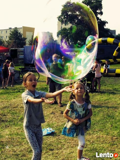 Bańki mydlane - magiczne sztuczki, zamykanie w bańce, XXL