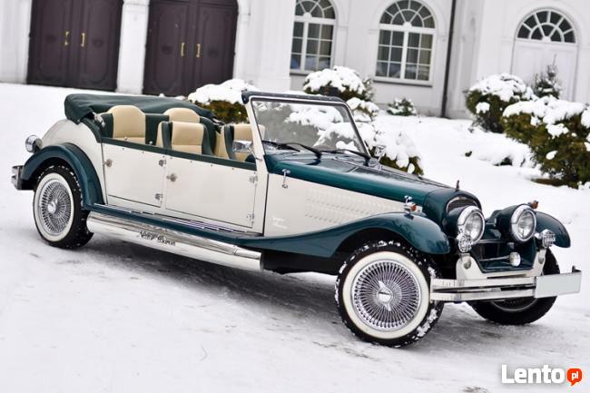 Retro na wesele do slubu-auto slubne