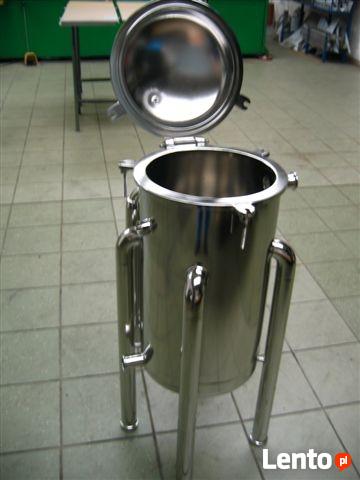 Zbiornik procesowy dwupłaszczowy, nierdzewny, z mieszadłem