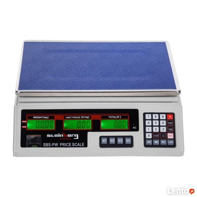 Elektroniczna waga sklepowa kalkulacyjna 35 kg biała