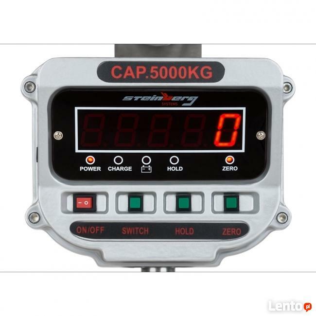 Waga dźwigowa hakowa 5ton obrotowy hak LED pilot