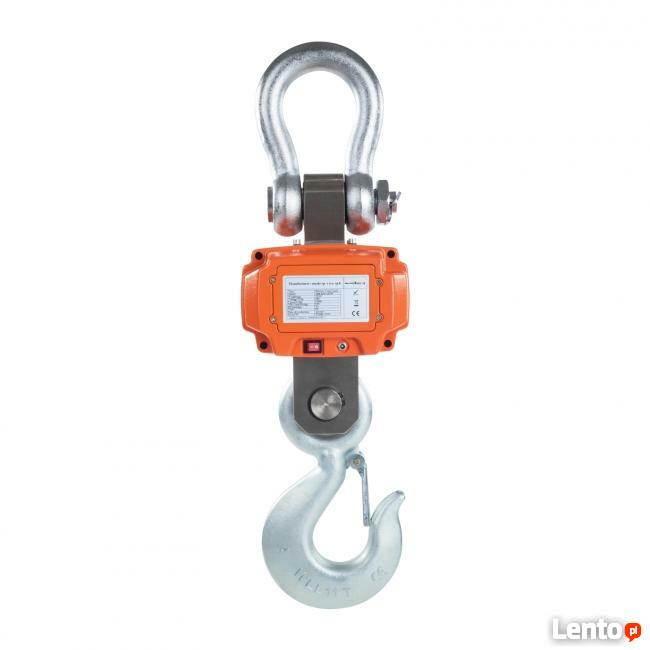 Waga magazynowa hakowa na akumulator 10 ton 2 piloty