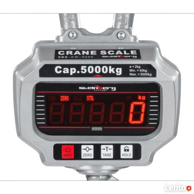 Waga przemysłowa hakowa 5ton / 2kg LED