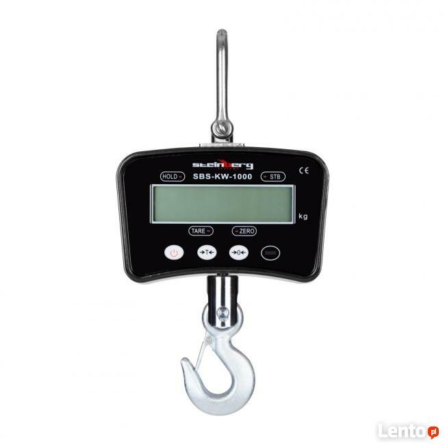 Waga hakowa 1 tona wisząca przemysłowa dźwigowa czarna