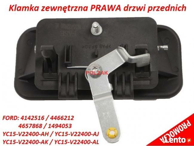 Klamka PRAWA zewnętrzna przednia drzwi przód FORD TRANSIT