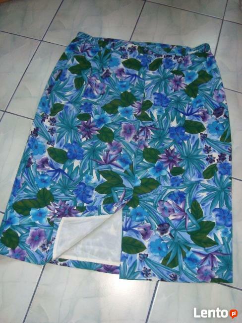 Spódniczka MARKWALD długa w kwiaty w odcieniach zieleni