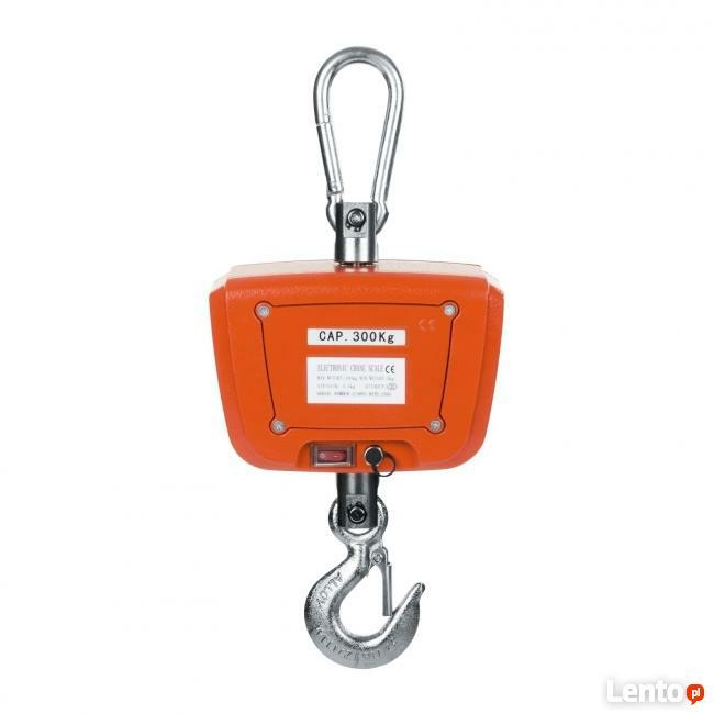 Waga hakowa odporna na strumień wody 300kg LED