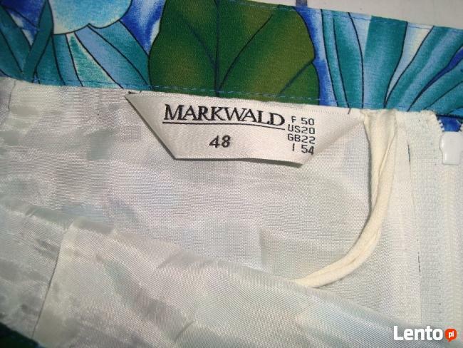 Spódniczka MARKWALD długa w kwiaty w odcieniach zieleni