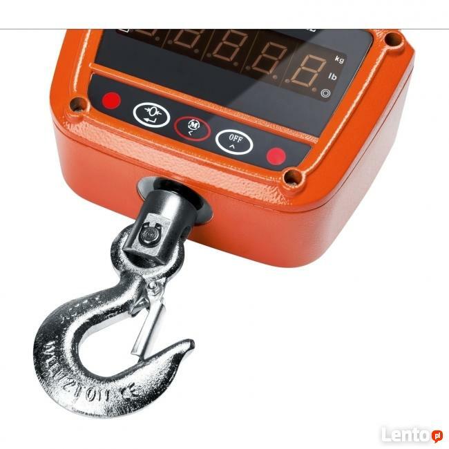 Waga hakowa odporna na strumień wody 300kg LED