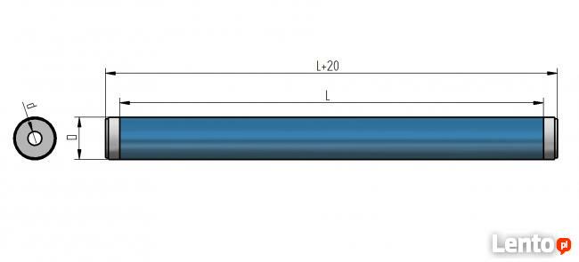 Rolka grawitacyjna PCV fi20, fi30, fi40, fi50