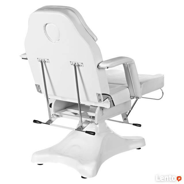 Fotel kosmetyczny łóżko do masażu wytrzymałe białe
