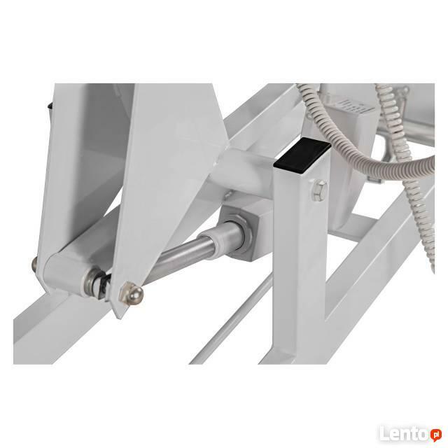 Łóżko do masażu elektryczne wytrzymała leżanka beżowa