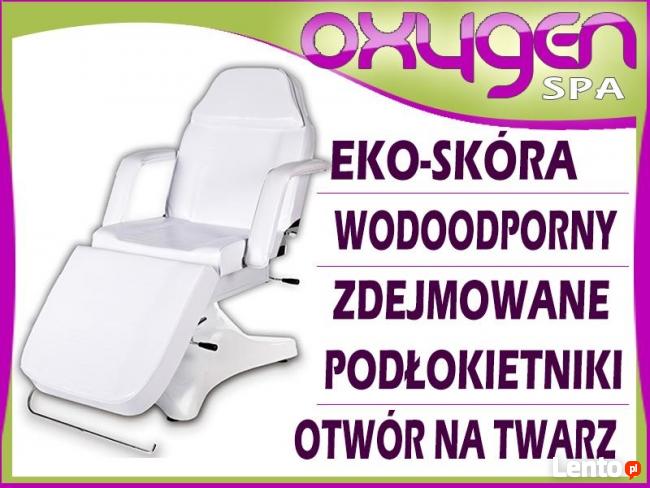 Fotel kosmetyczny łóżko do masażu wytrzymałe białe