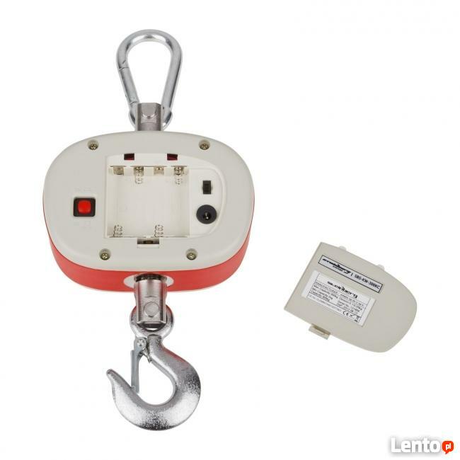 Waga hakowa 300kg LED pilot baterie