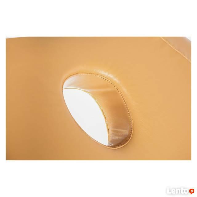 Łóżko do masażu elektryczne wytrzymała leżanka beżowa