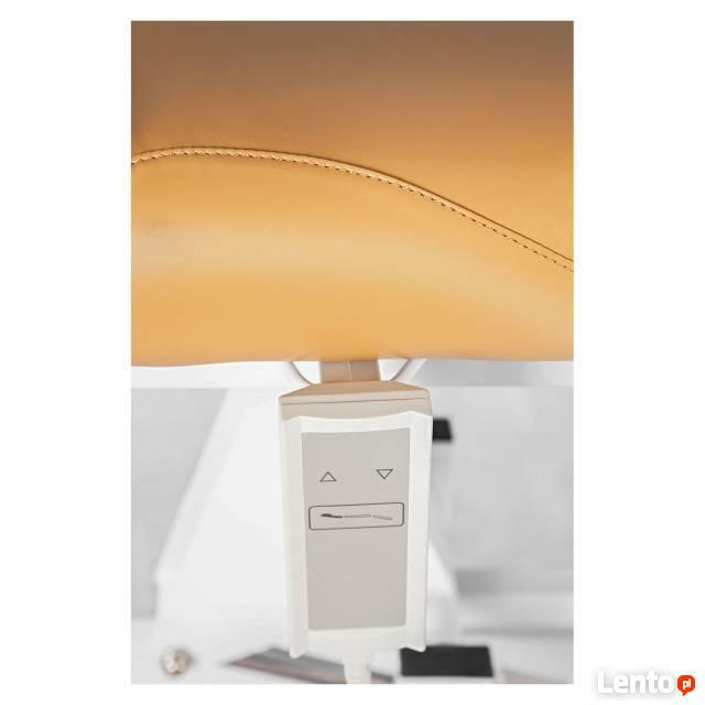 Łóżko do masażu elektryczne wytrzymała leżanka beżowa