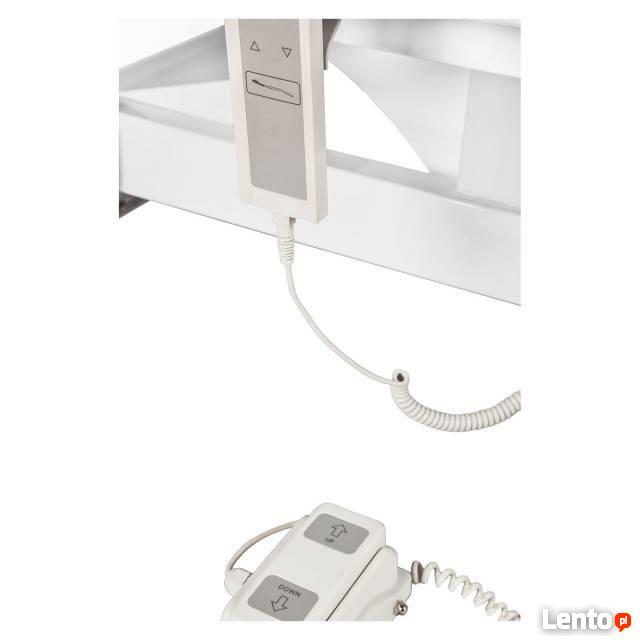 Elektryczne łóżko do masażu wygodne wytrzymałe białe