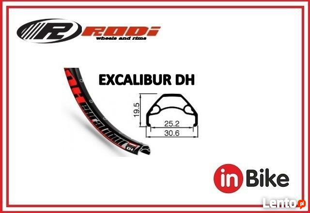 Obręcz RODI EXCALIBUR DH 26 (559X25) 32otw. czarna Oczkowa
